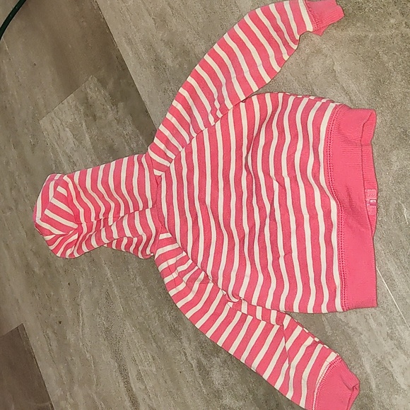 Circo Baby Hoodie – Coral Pink Striped Zip Up (18M) - Picture 2 of 4